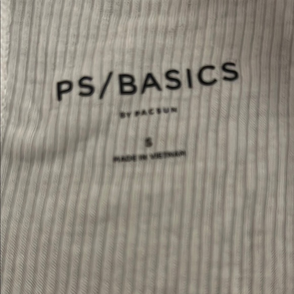 PacSun White Ribbed Crop Top - Picture 3 of 4